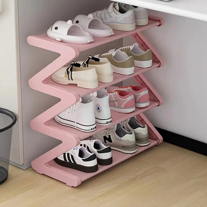 Space Saving 4-Tier Stackable Shoe Organizer - OutfitLondon