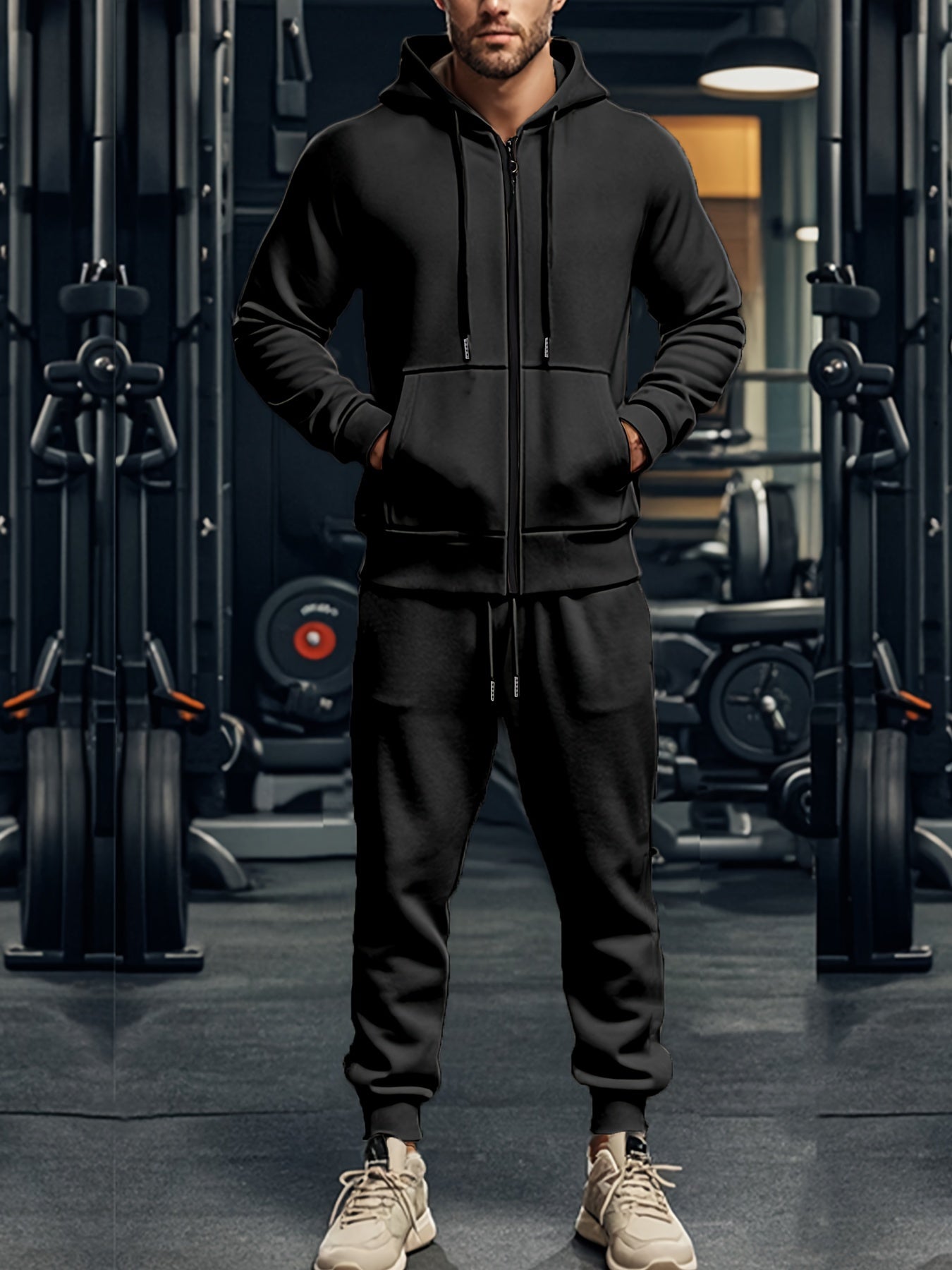 Relaxed Fit Men's Athletic Tracksuit Set - OutfitLondon