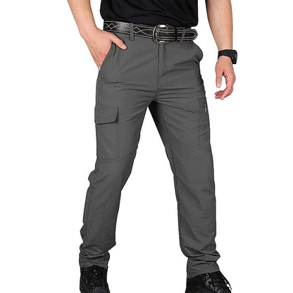 Men's Waterproof Cargo Work Pants Hiking Tactical Pants Military Ripstop Resistant Multi Pockets