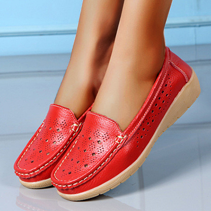Slip On Loafers Casual Hollowed Out.Women Shoes