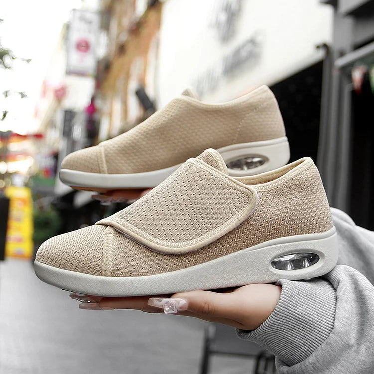 Comfortable Wide Fit Walking Shoes - Slip Resistant
