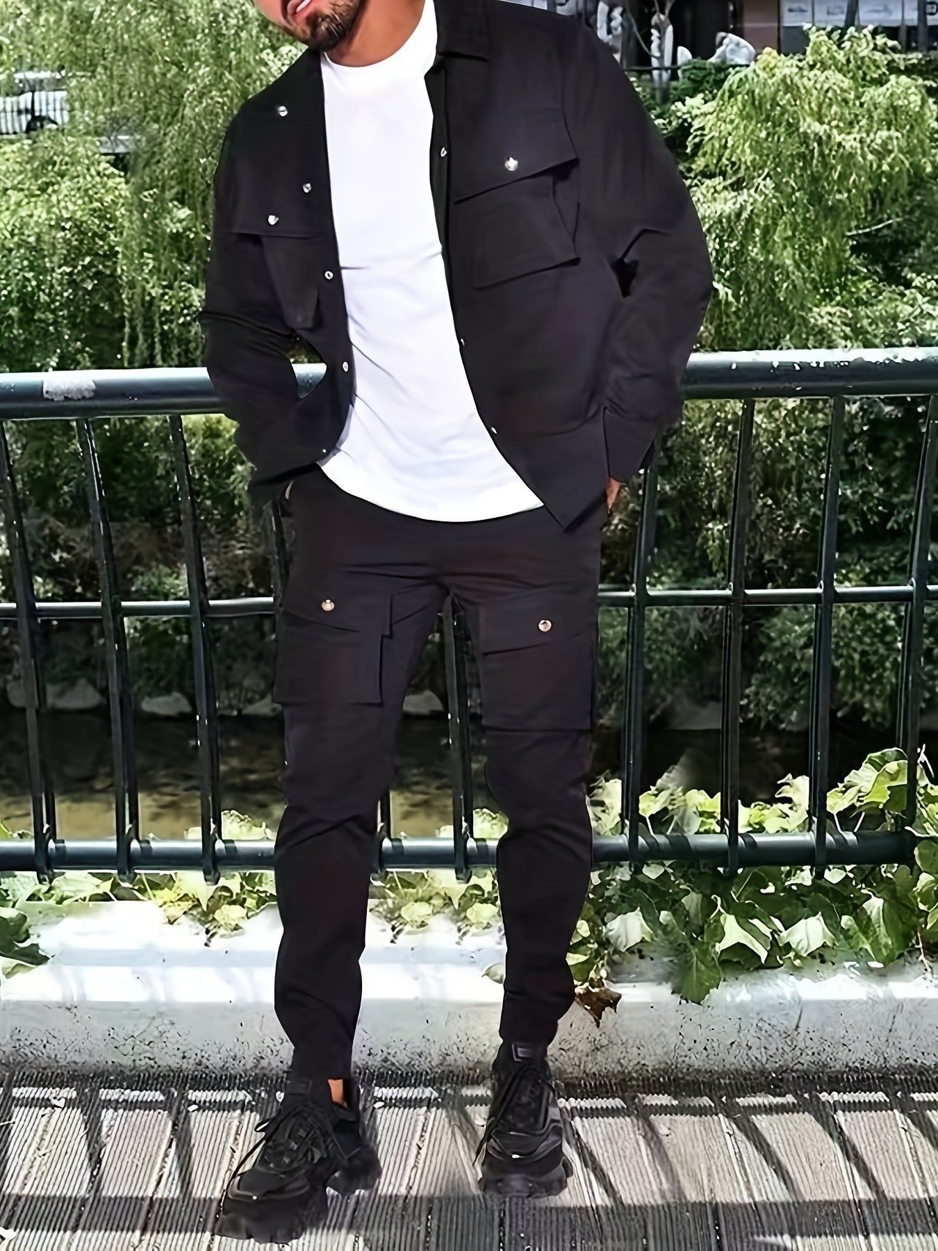 Soft Mens Casual Zipper Jacket Tracksuit With Pockets