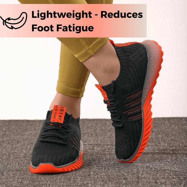 Colorblock Knitted Sneakers For Women