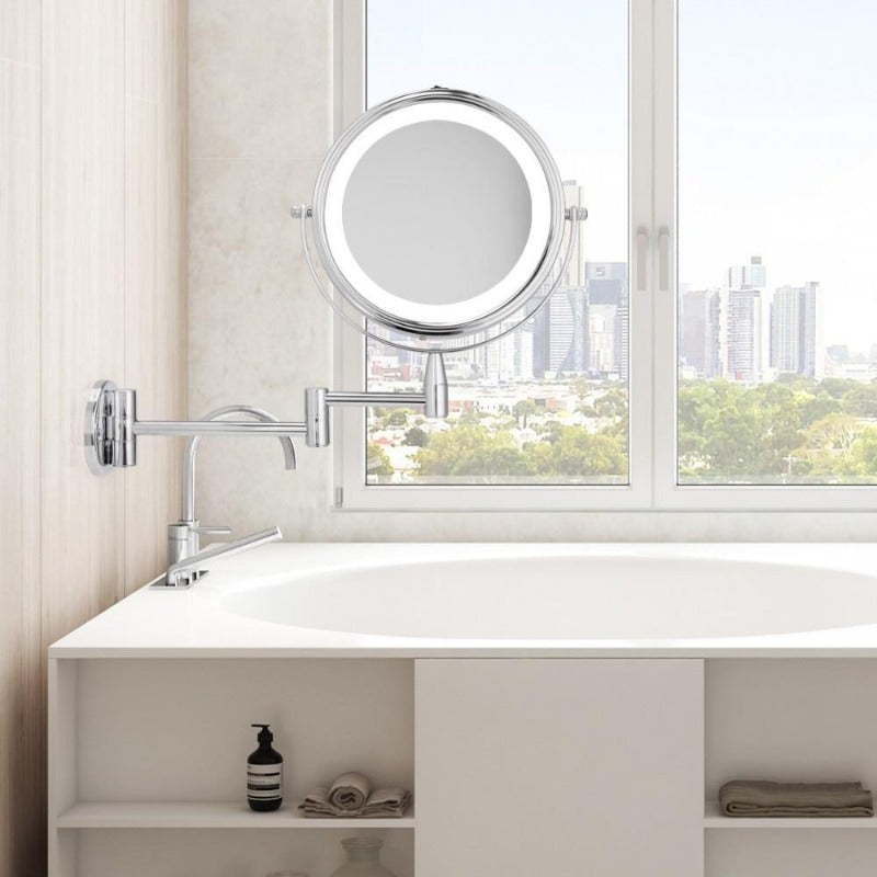 Portable Dual LED Travel Makeup Mirror - OutfitLondon