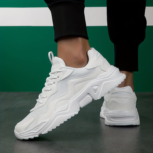 Casual Vintage Style Men's White Shoes - OutfitLondon