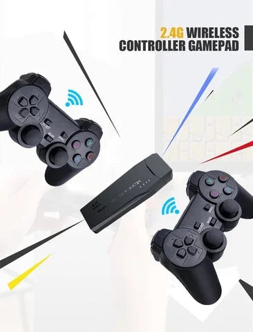 Mini 4K HDMI TV Game Stick 10000+ Retro Games Console + 2 Controller