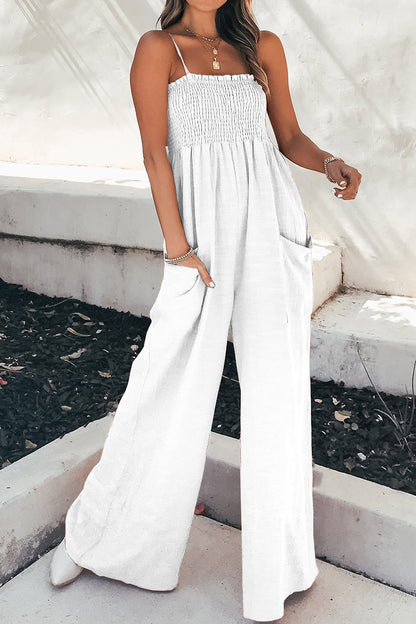 Relaxed Fit Women's Summer Jumpsuit with Pockets
