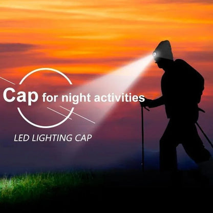 Rechargeable Winter LED Beanie Light