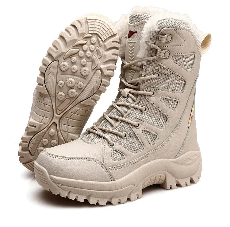 Rugged Waterproof Hiking Boots Outdoors