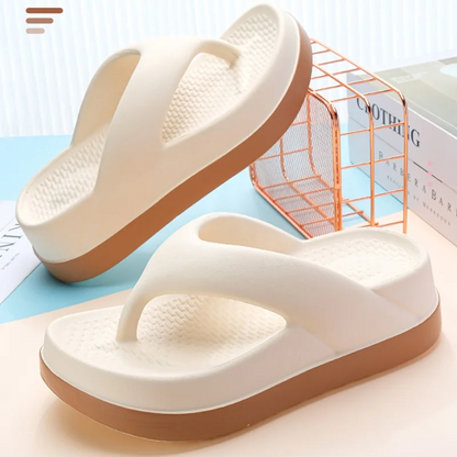 Women's Comfortable Platform Flip Flops Non-slip Outdoor
