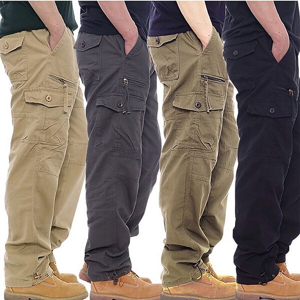Men's Cargo Pants Hiking Pants Trousers Military Ripstop Breathable Quick Dry Zipper Pocket Pants