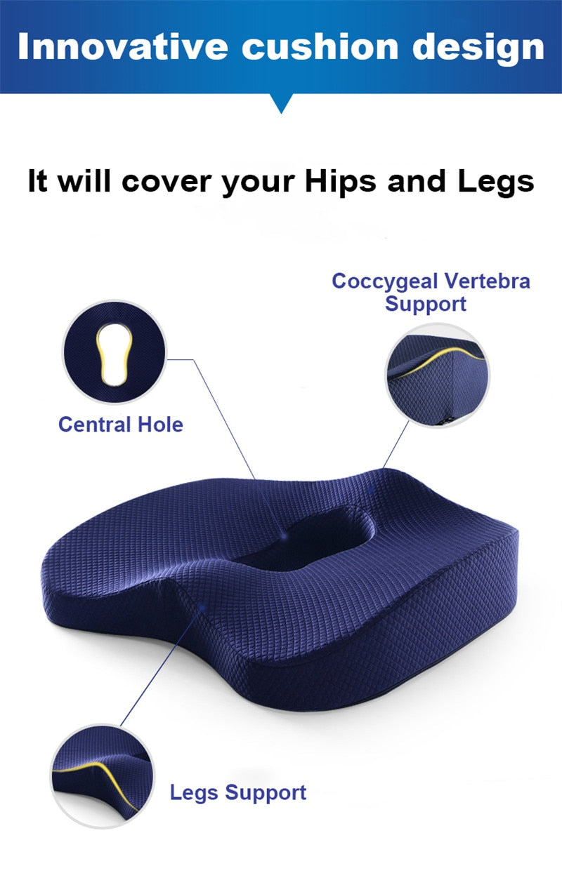 Upgraded Orthopedic Memory Foam Seat Cushion