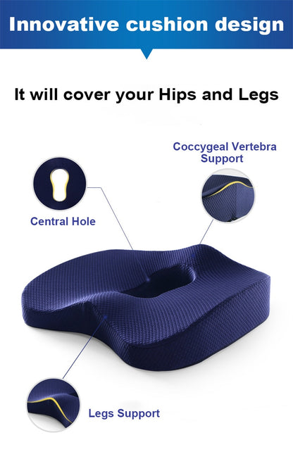 Upgraded Orthopedic Memory Foam Seat Cushion