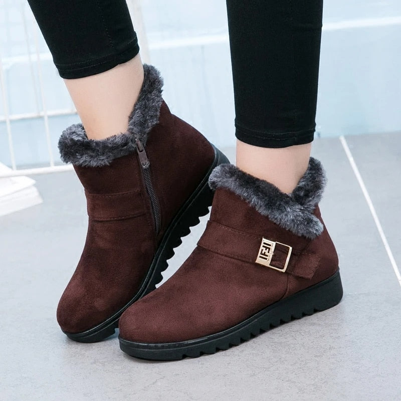 Orthopedic Women Boots Super Warm Fur Lined Comfortable Winter Boots