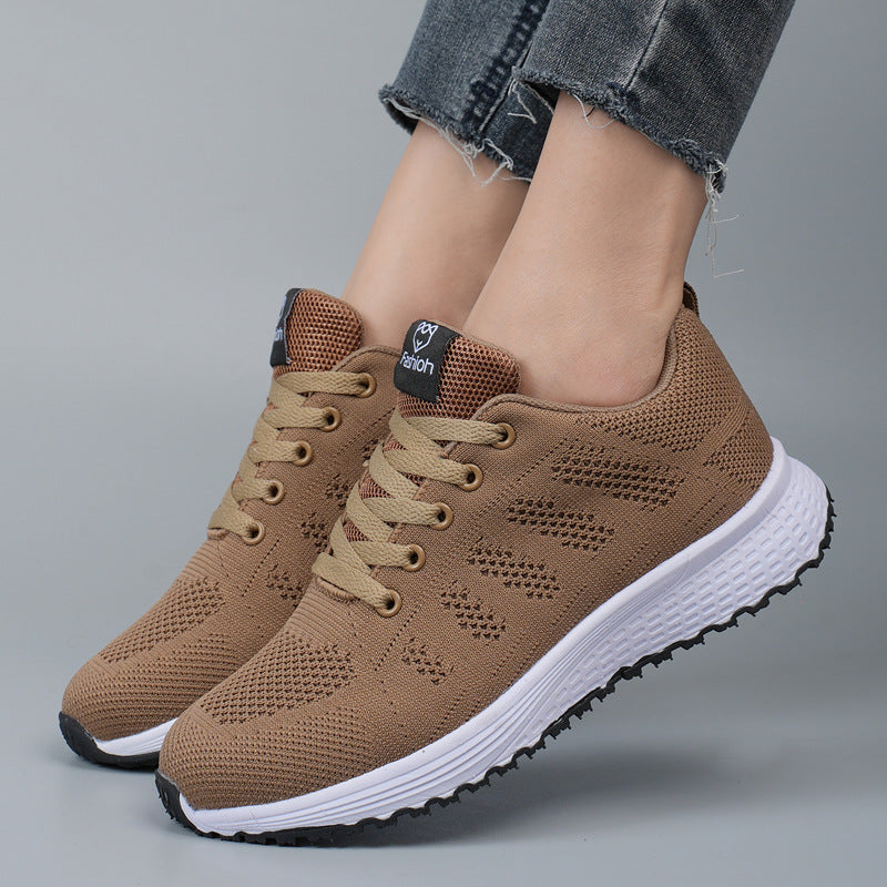 Women’s Lightweight Athletic Sneakers with Mesh and Laces