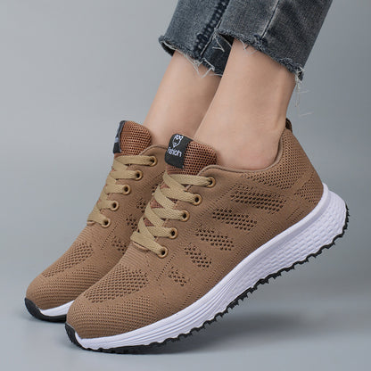 Women’s Lightweight Athletic Sneakers with Mesh and Laces