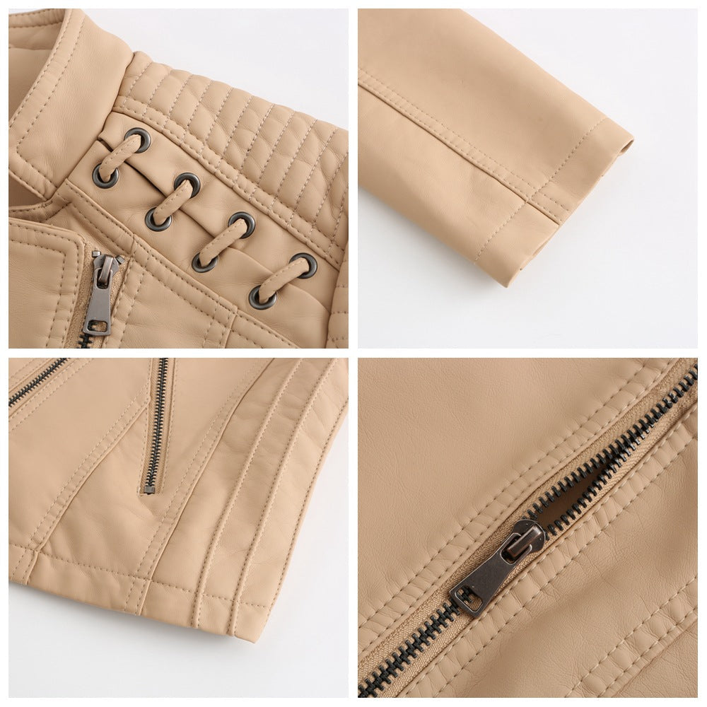 Soft Sheepskin Biker Jacket