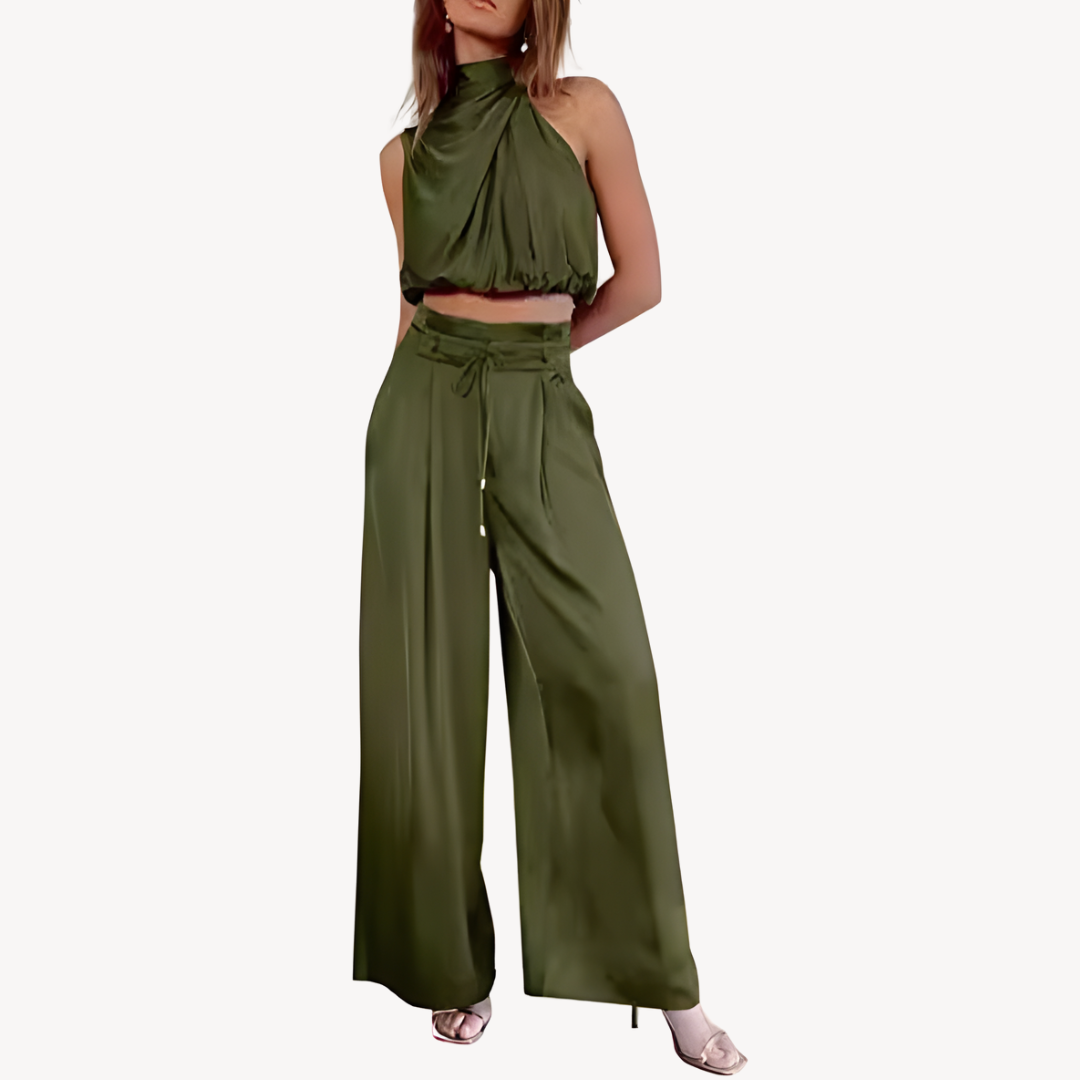 Ladies Silk Lounge Pyjamas - OutfitLondon