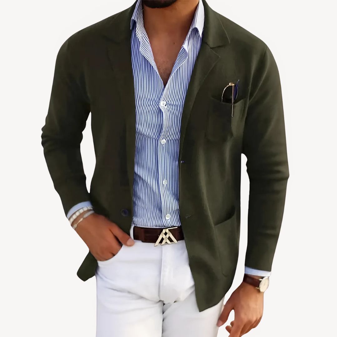 Classic Fit Men's Knit Jacket - OutfitLondon