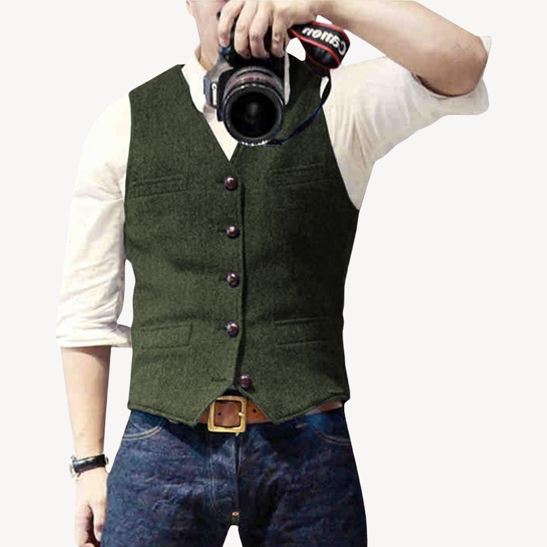 Classic Fitted Wool Waistcoat