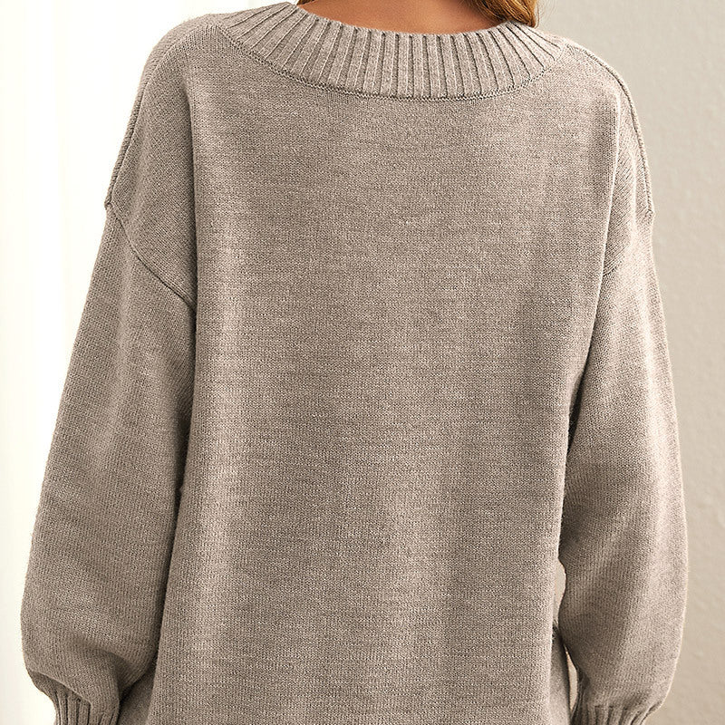Warm Fuzzy Crew Neck Winter Sweater