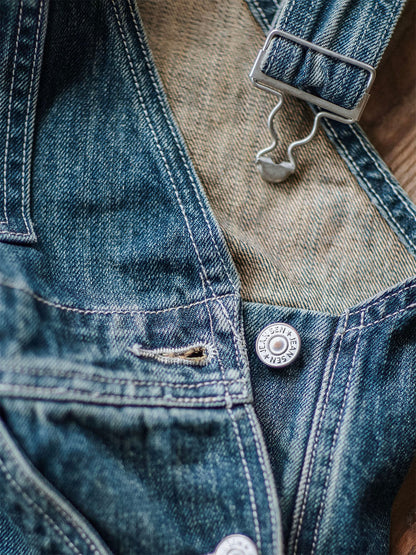 Alaric | Relaxed Fit Distressed Denim Overalls