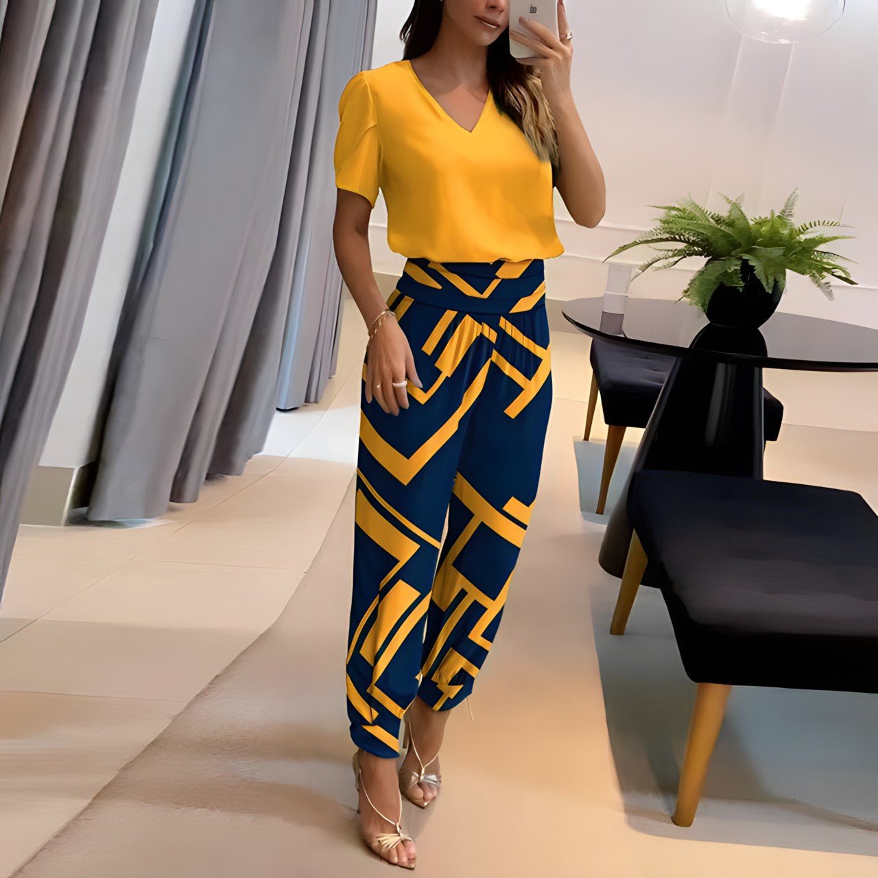 Stylish Flower Pattern Top Dress - OutfitLondon