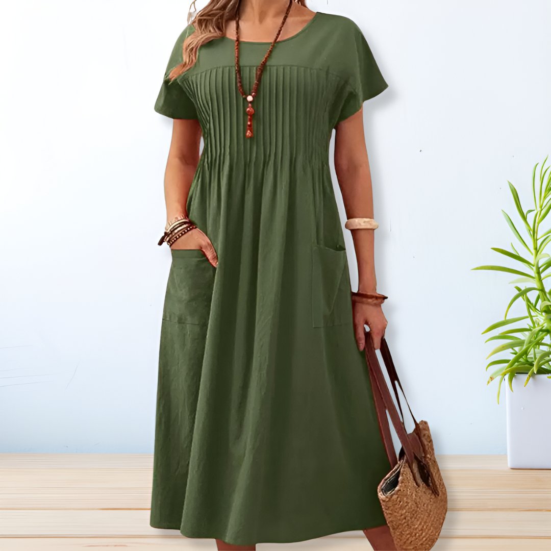 Relaxed Fit Casual Summer Dress for Women with Pockets