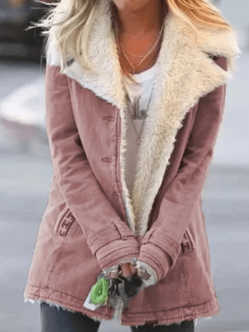 Warm Fleece Lined Winter Coat for Women