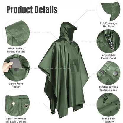 Waterproof Outdoor Hiking Poncho