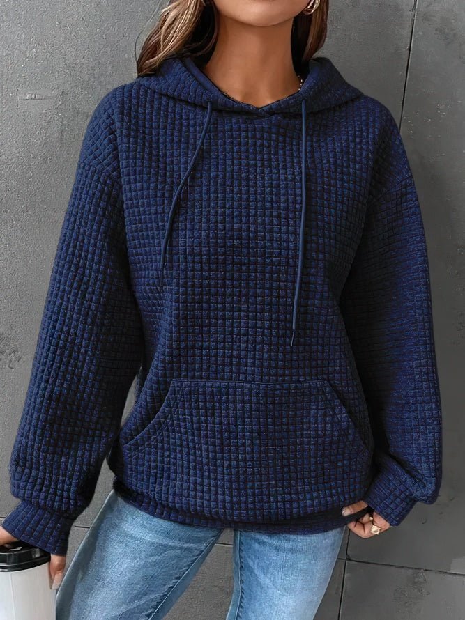 Stylish Quilted Hoodie Coat