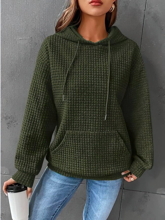 Stylish Quilted Hoodie Coat