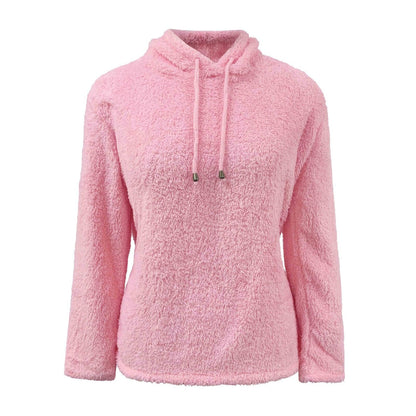 Soft Women's Fuzzy Hooded Sweater
