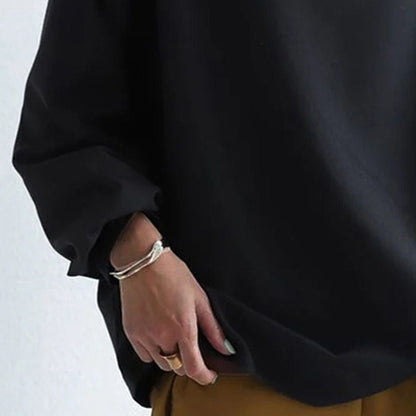 Relaxed Fit Women's Crew Neck Sweater Top