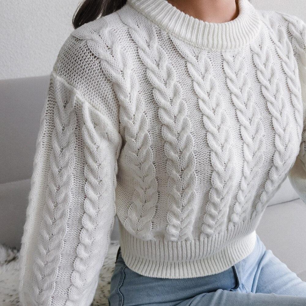 Ladies Cozy Knit Sweater