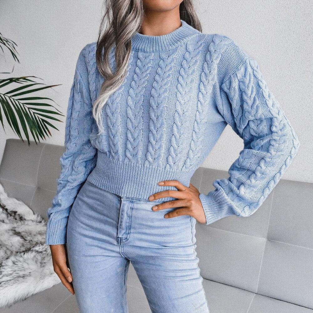 Ladies Cozy Knit Sweater
