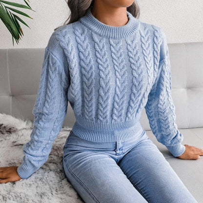 Ladies Cozy Knit Sweater - OutfitLondon