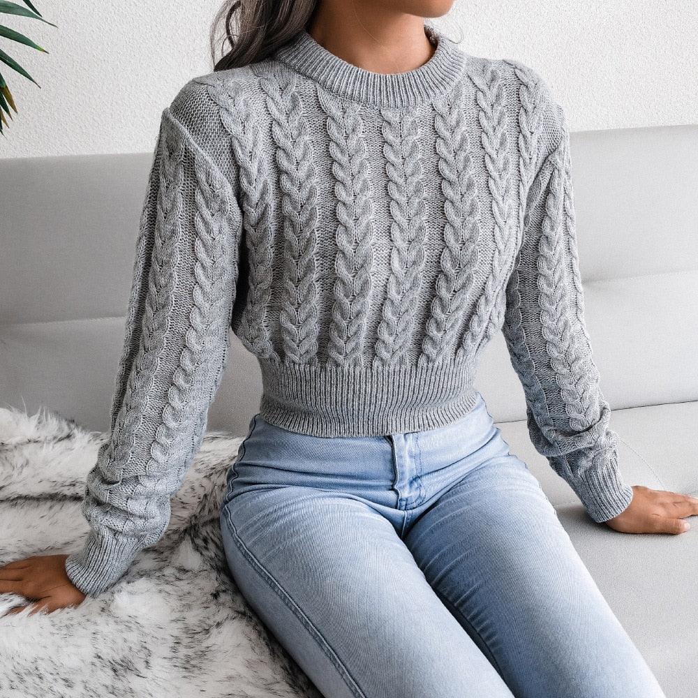 Ladies Cozy Knit Sweater
