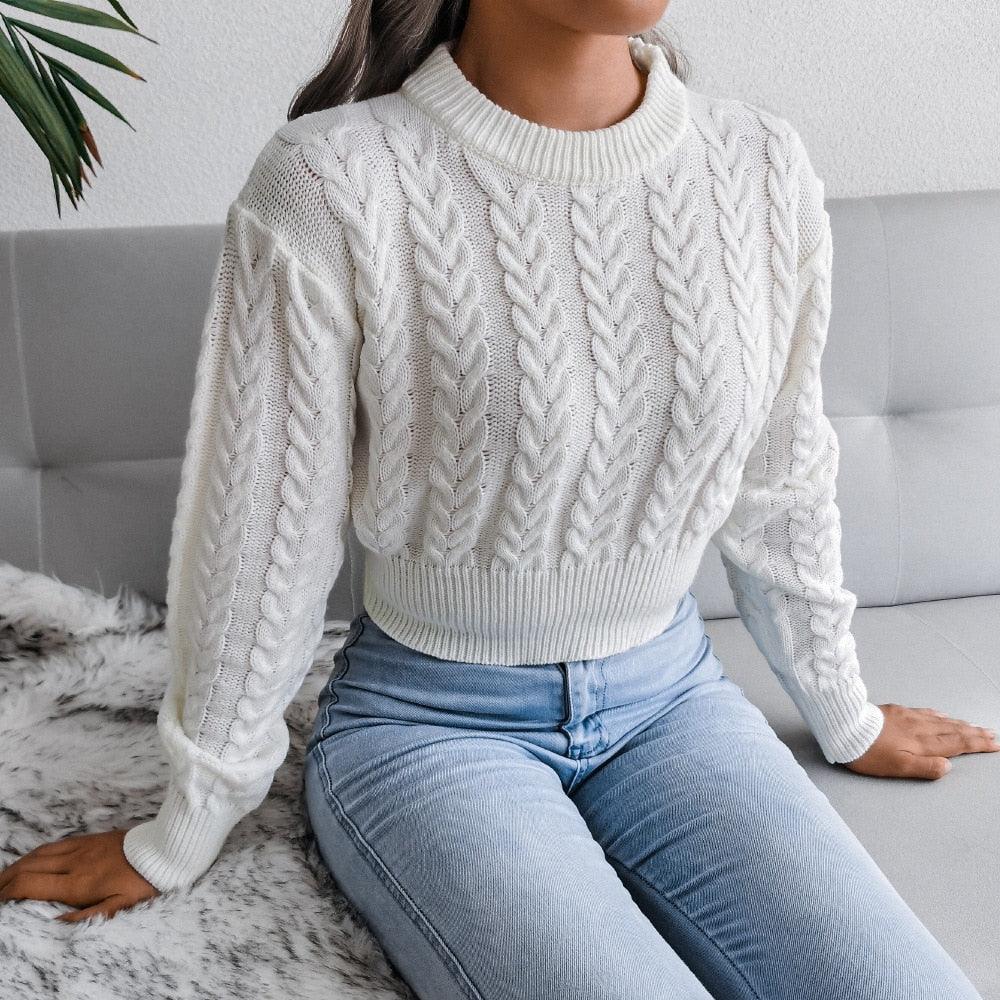 Ladies Cozy Knit Sweater