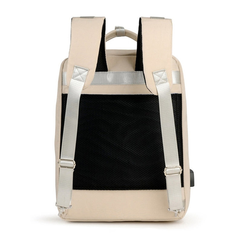 Safe Travel Backpack with Concealed Pockets and USB Port