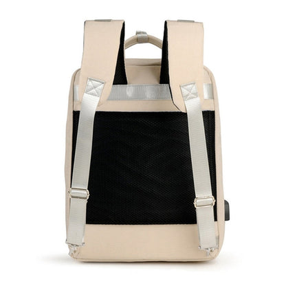 Safe Travel Backpack with Concealed Pockets and USB Port