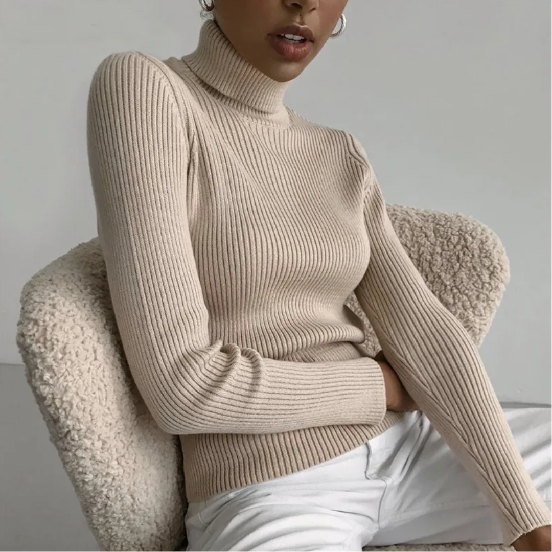 Warm Cozy Cashmere Turtleneck Sweater