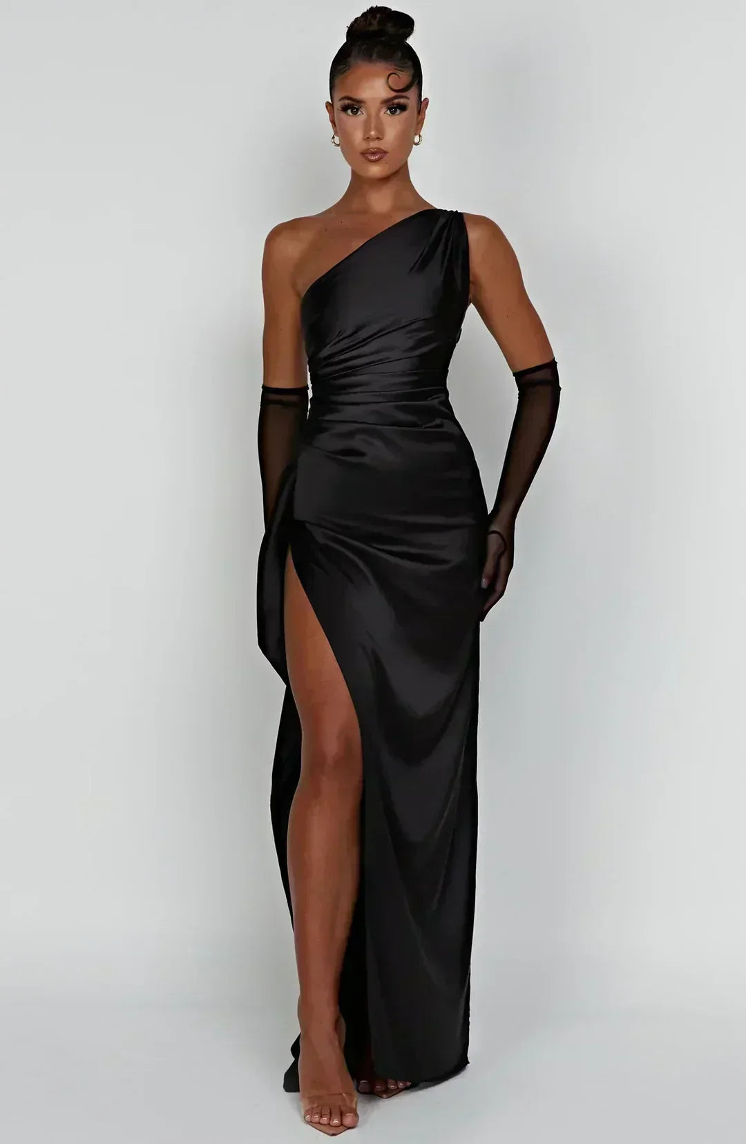 Elegant Satin Formal Evening Dress