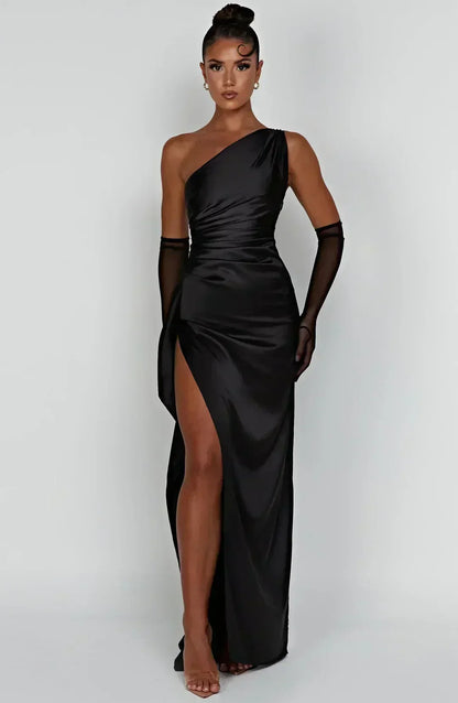 Elegant Satin Formal Evening Dress