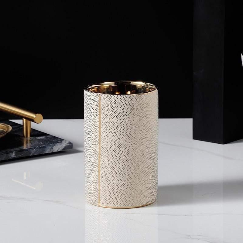 Classic Porcelain Bathroom Essentials Set