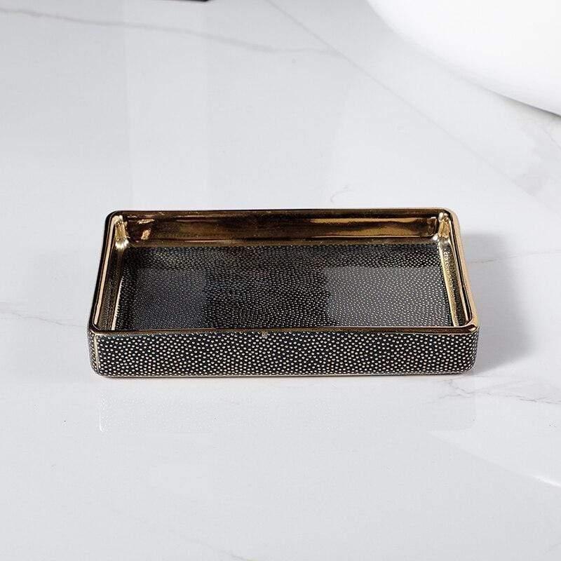 Classic Porcelain Bathroom Essentials Set