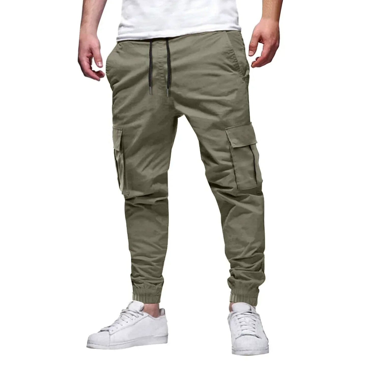 Men's Slim Fit Running Pants with Elastic Waist