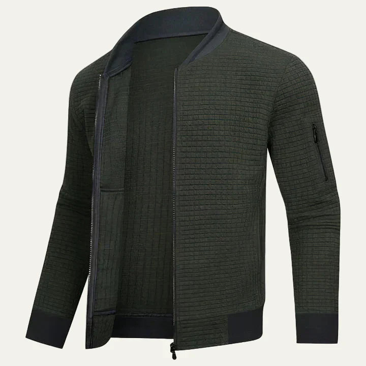 Men's Padded Quilted Zipper Jacket - OutfitLondon