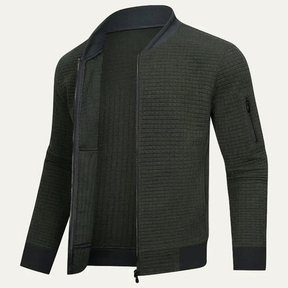 Men's Padded Quilted Zipper Jacket - OutfitLondon