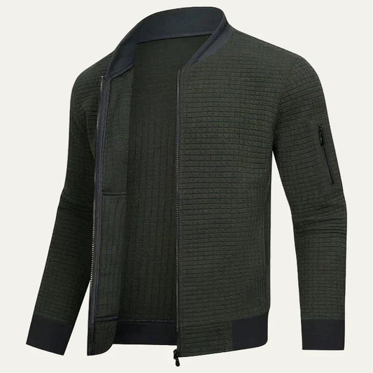 Men's Padded Quilted Zipper Jacket - OutfitLondon
